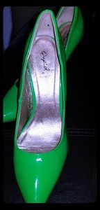 Green Pointed Toe Heels